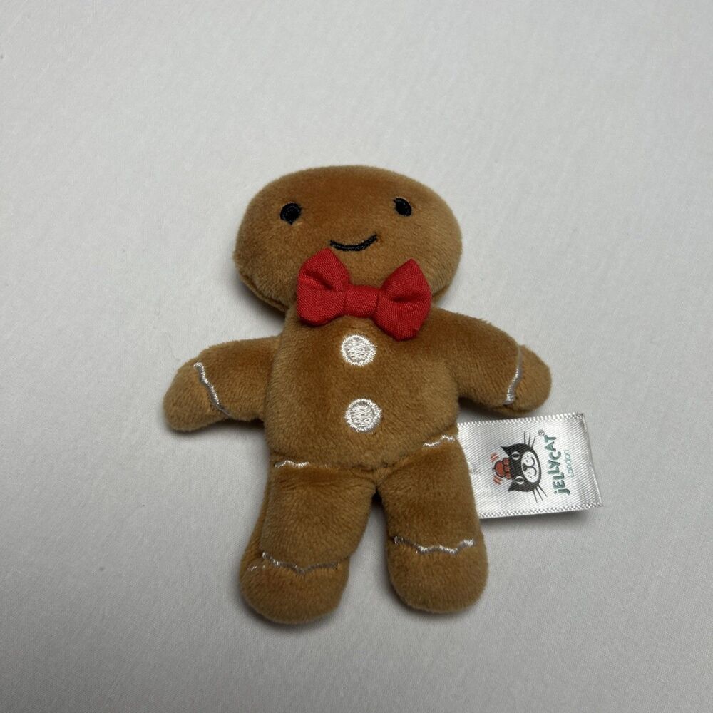 Christmas Jellycat Festive Folly Gingerbread Man Mini Tiny Soft Plush Toy